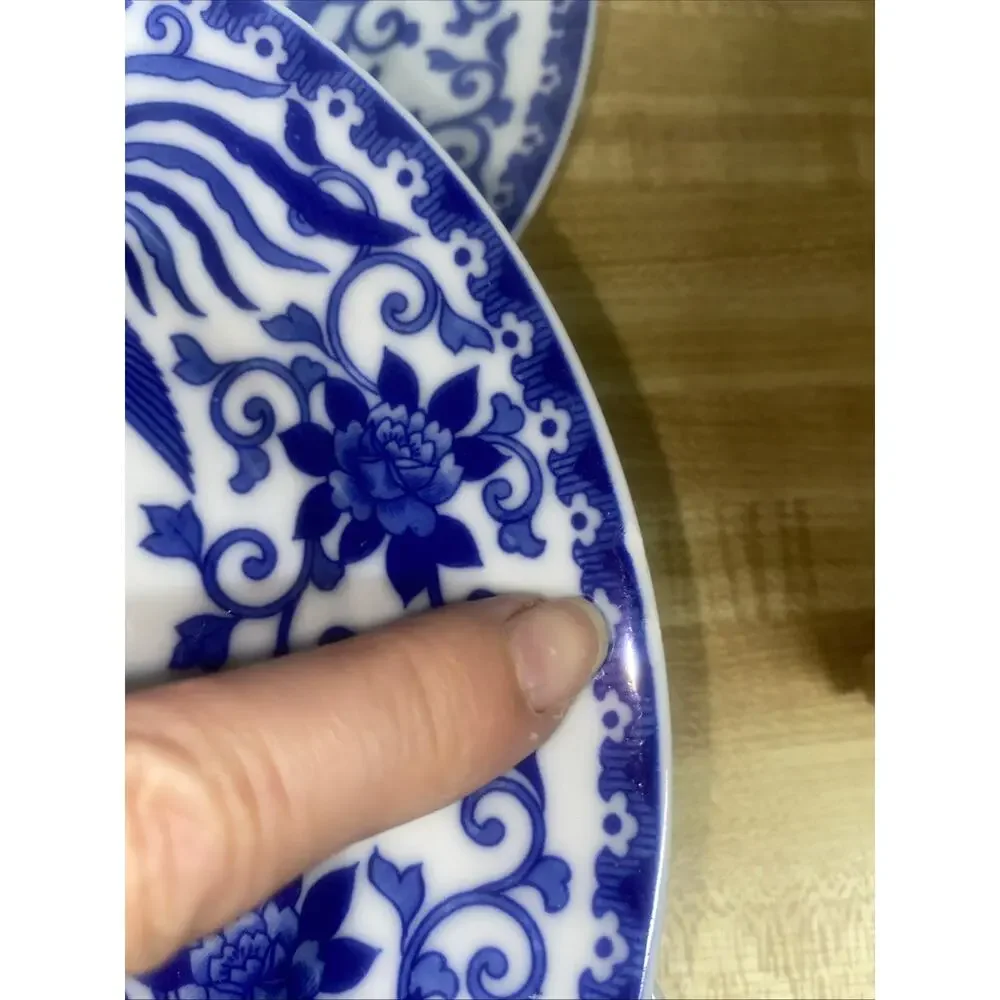Set Of 8 Salad Lunch Plates 7-3/4” NORITAKE HOWO Flying Phoenix Japan